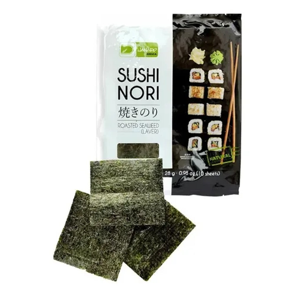 Alga Sushi Nori Premium Hanaro 10 Folhas 28g