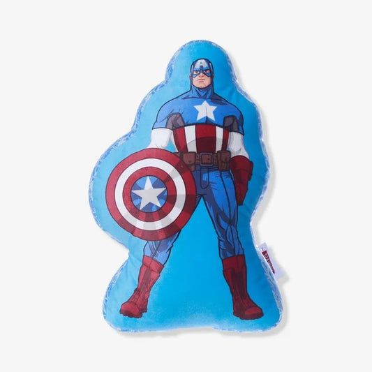 Almofada Escudo Capitão América Marvel Zona Criativa Aveludada