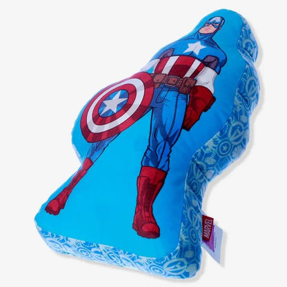 Almofada Escudo Capitão América Marvel Zona Criativa Aveludada