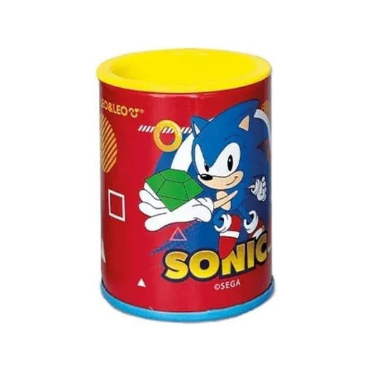 Apontador Duplo com Depósito Sonic Leo&Leo Metal para Lápis Padrão e Jumbo