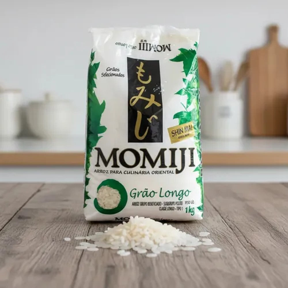 Arroz Oriental Momiji Grão Longo Polido 1kg