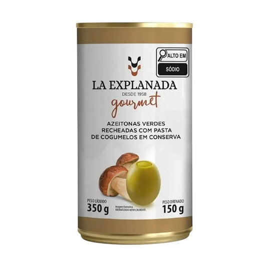 Azeitonas Verdes La Explanada Recheadas com Pasta de Cogumelos 350g