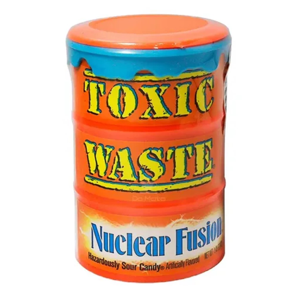 Bala Azeda Toxic Waste Laranja 48g Candy Dynamics