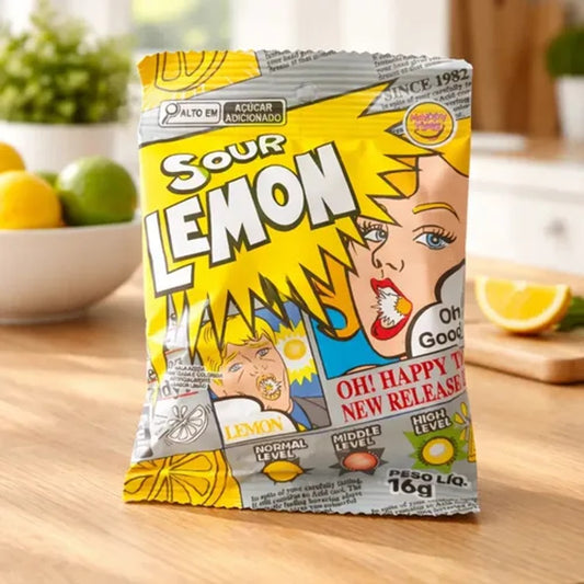 Bala Super Azeda Sour Lemon Happy Time 16g