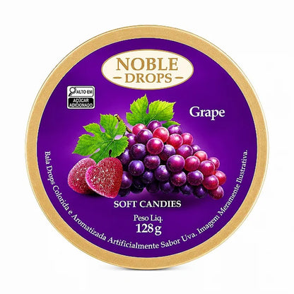 Balas de Goma Sabor Uva Noble Drops Empório Daruma 128g