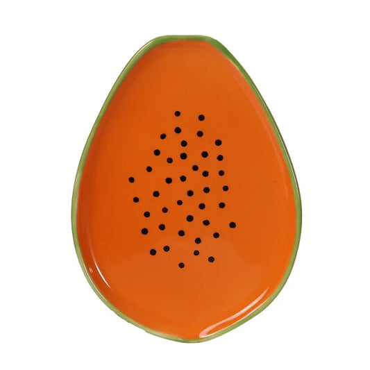 Bandeja Decorativa Mamão Tutti Frutti Empório Daruma 25x18cm