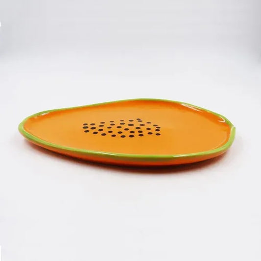 Bandeja Decorativa Mamão Tutti Frutti Empório Daruma 25x18cm