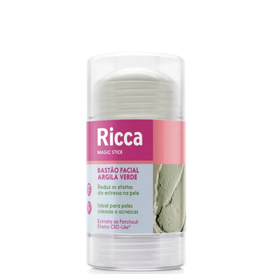 Bastão Facial Ricca Argila Verde Magic Stick Purificante 30g