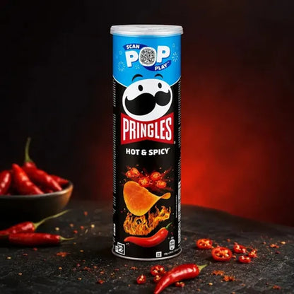 Batata Chips Pringles Hot & Spicy Pimenta Picante 175g