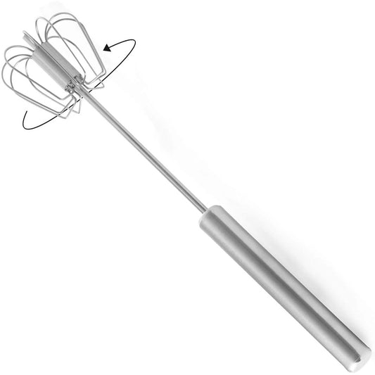 Batedor de Ovos Semi Automático Mimo Style em Aço Inoxidável 30cm