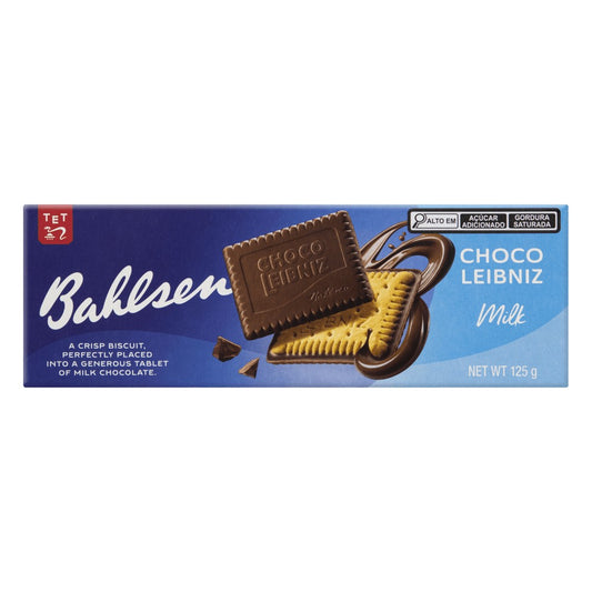 Biscoito Amanteigado Bahlsen Choco Leibniz Chocolate ao Leite 125g