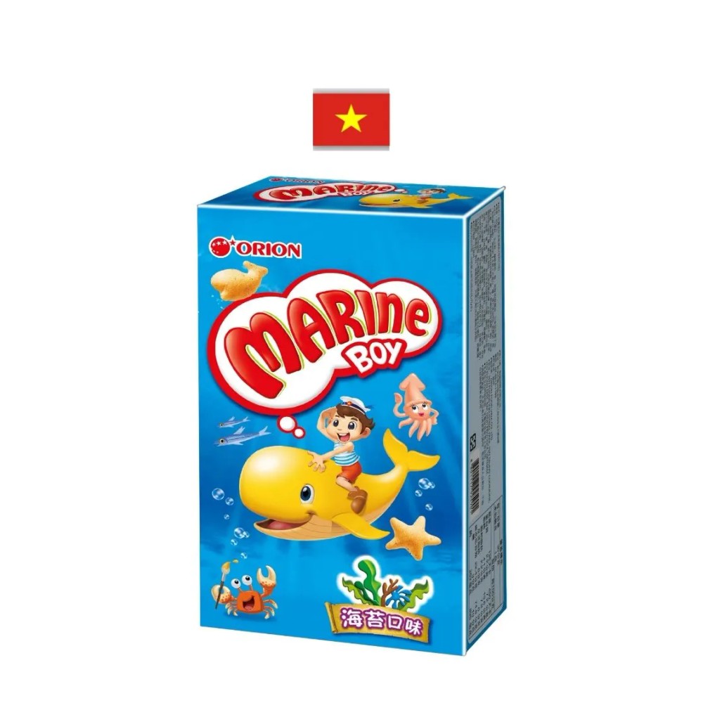 Biscoito Assado Marine Boy Orion Sabor Alga Marinha 30g