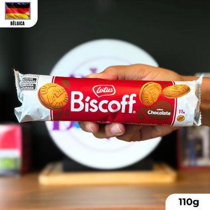 Biscoito Biscoff Sandwich Chocolate ao Leite Lotus 110g