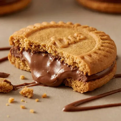 Biscoito Biscoff Sandwich Chocolate ao Leite Lotus 110g