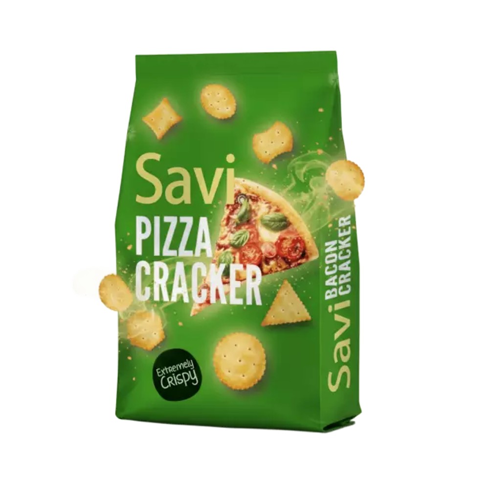 Biscoito Cracker Savi Sabor Pizza Empório Daruma 400g
