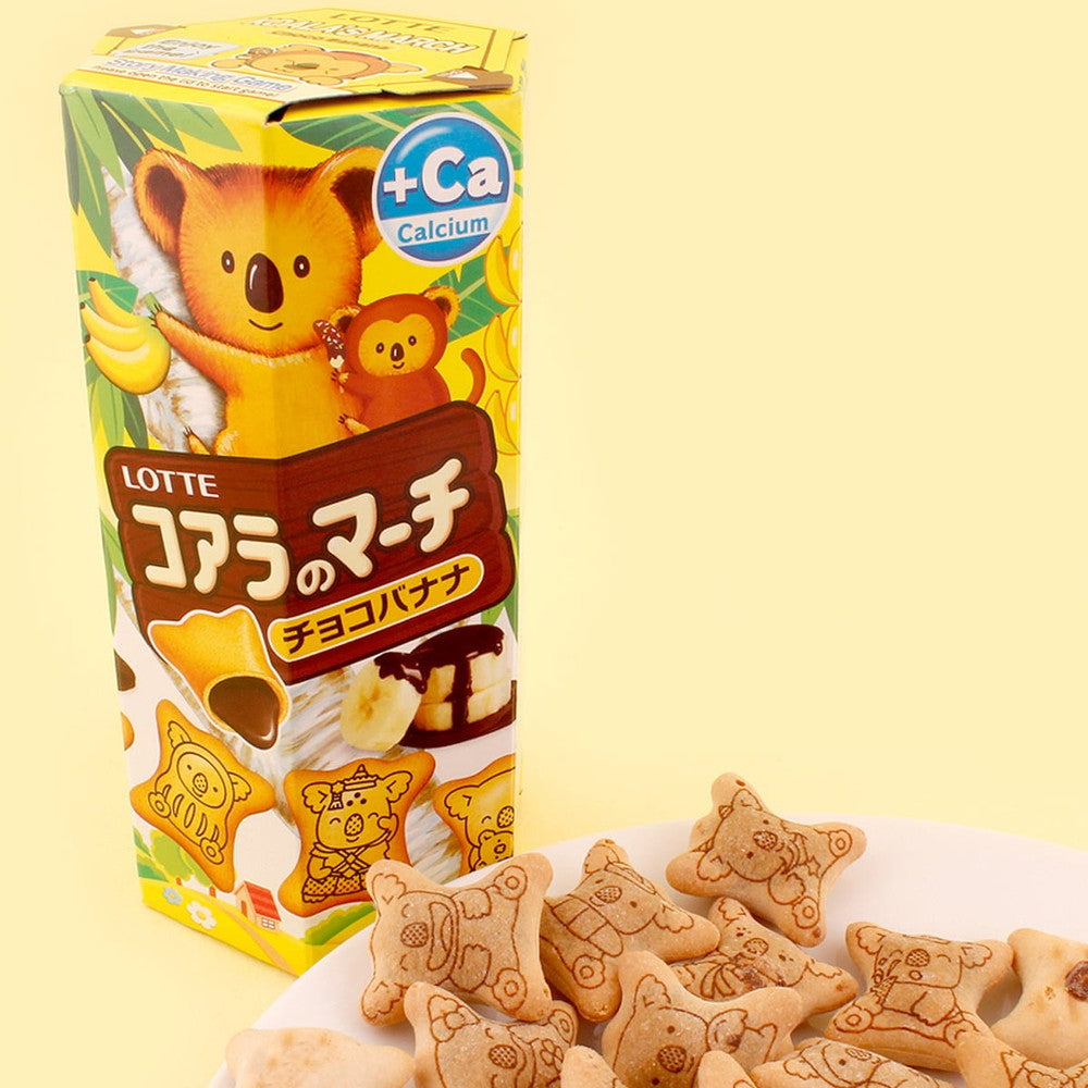 Biscoito Koala Lotte Recheio Chocolate com Banana 37g