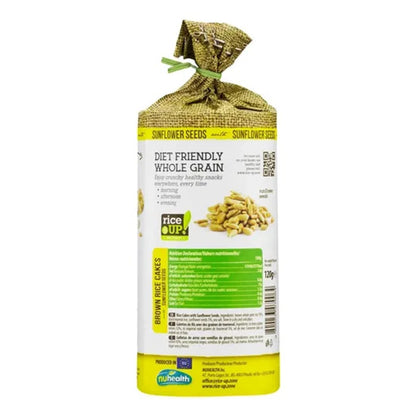 Biscoito de Arroz Integral 7 Sementes Rice Up 120g Vegano Sem Glúten