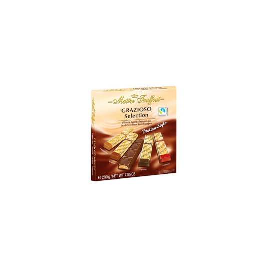 Bombons Sortidos Maitre Truffout Grazioso Cappuccino Café Tiramissu e Amareto 200g
