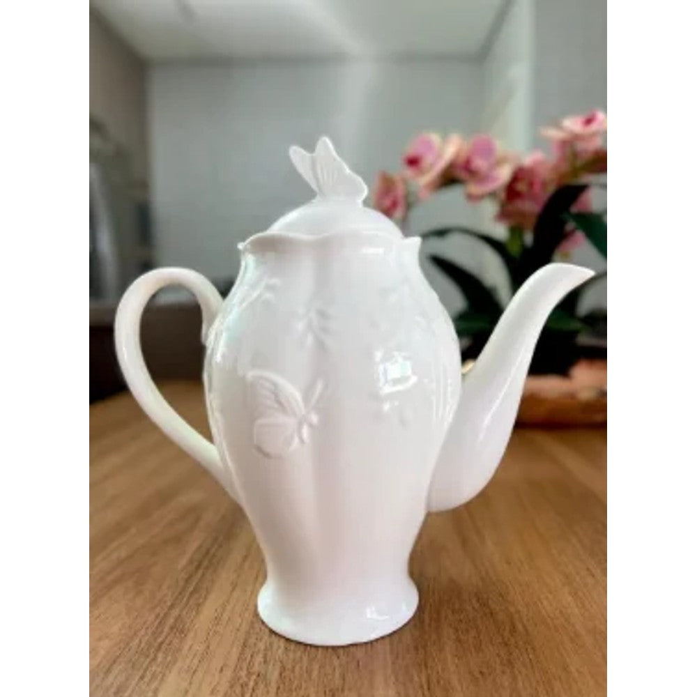 Bule de Porcelana Lyor Butterfly Flower 1L