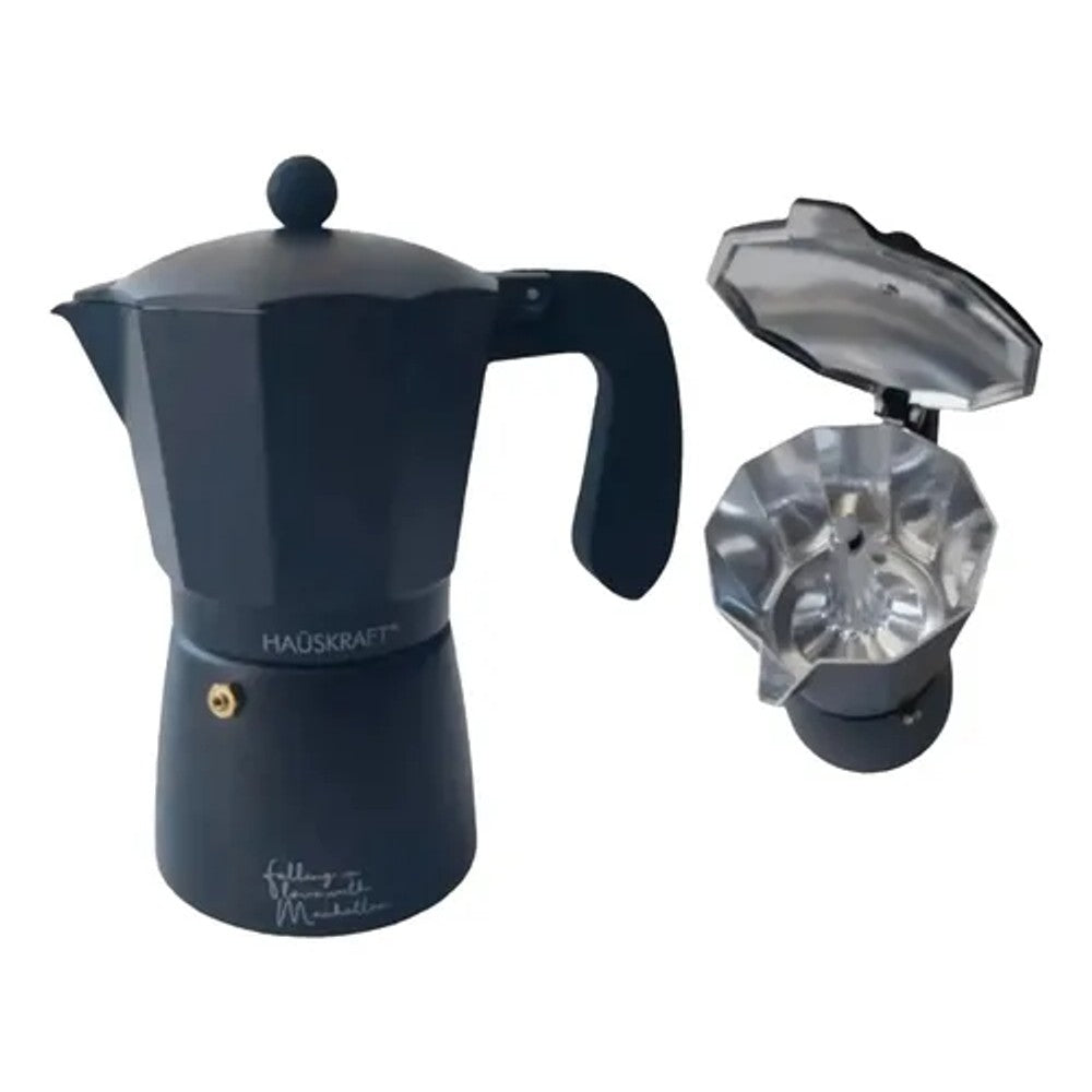 Cafeteira Italiana Hauskraft Manhattan Preta 450ml 9 Xícaras