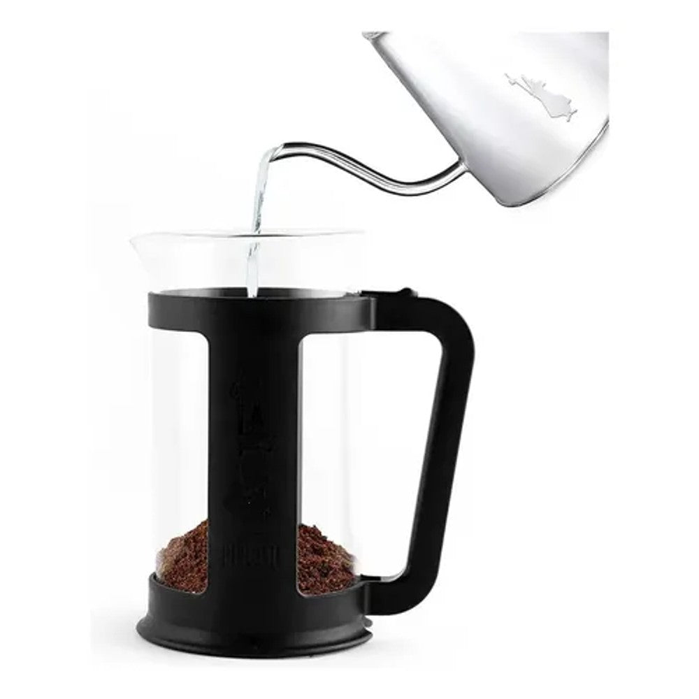 Cafeteira Prensa Francesa Bialetti Smart 350ml Preta Vidro Borosilicato