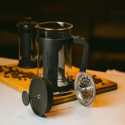 Cafeteira Prensa Francesa Bialetti Smart 350ml Preta Vidro Borosilicato