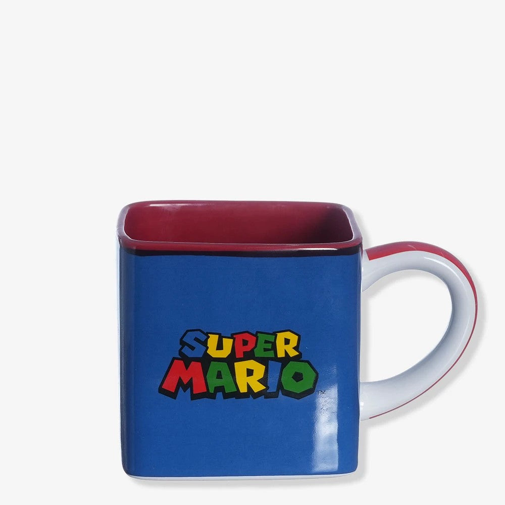 Caneca Cubo Super Mario 300ml Cerâmica Zona Criativa Presente Gamer