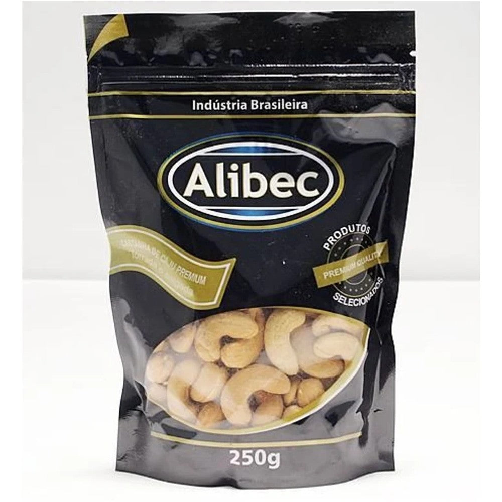Castanha de Caju Premium Alibec Torrada e Salgada 250g Sem Glúten