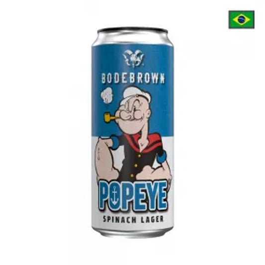 Cerveja Popeye German Lager Puro Malte Bodebrown 473ml