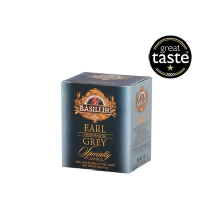 Chá Preto Basilur Earl Grey Tangerina e Bergamota 10 Sachês 20g