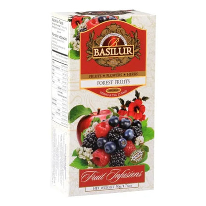 Chá Preto Basilur Forest Fruits Frutas da Floresta 25 Sachês 50g