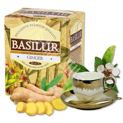 Chá Preto Basilur Magic Ginger com Gengibre 10 Sachês 20g