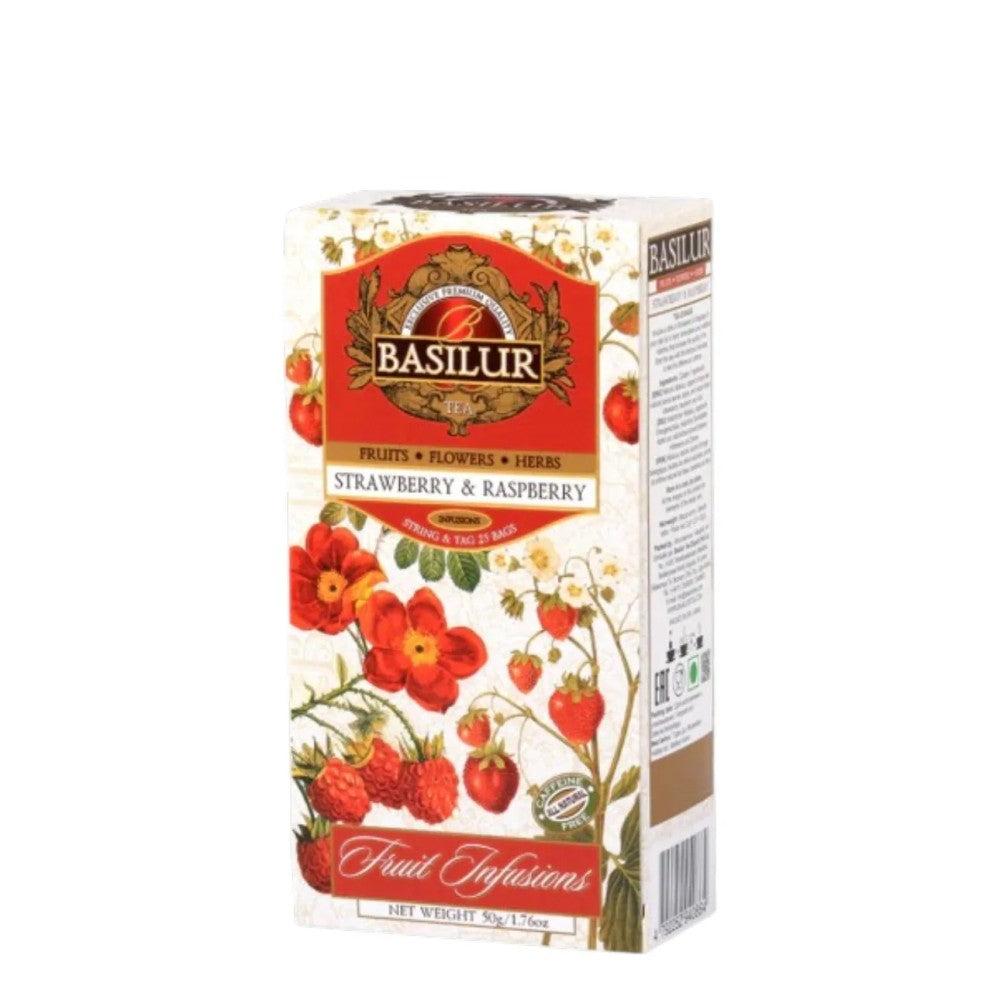 Chá Preto Basilur Morango e Framboesa 45g