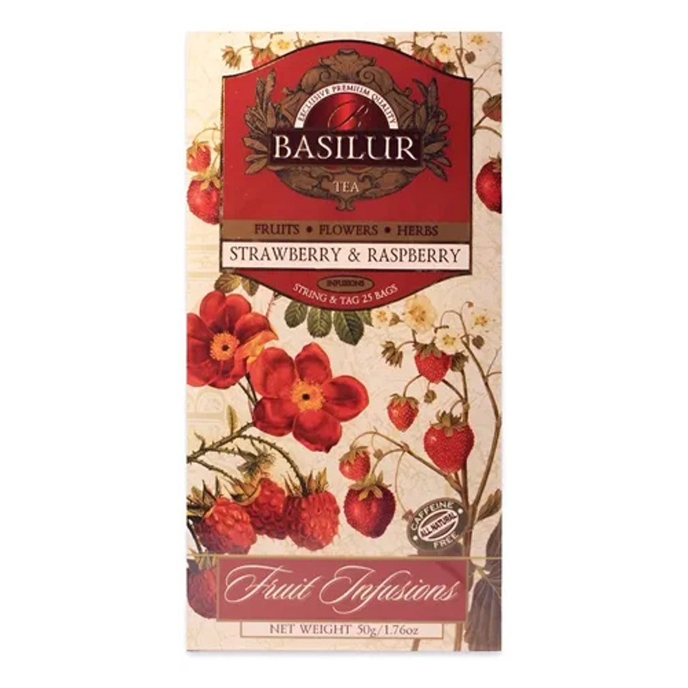 Chá Preto Basilur Morango e Framboesa 45g
