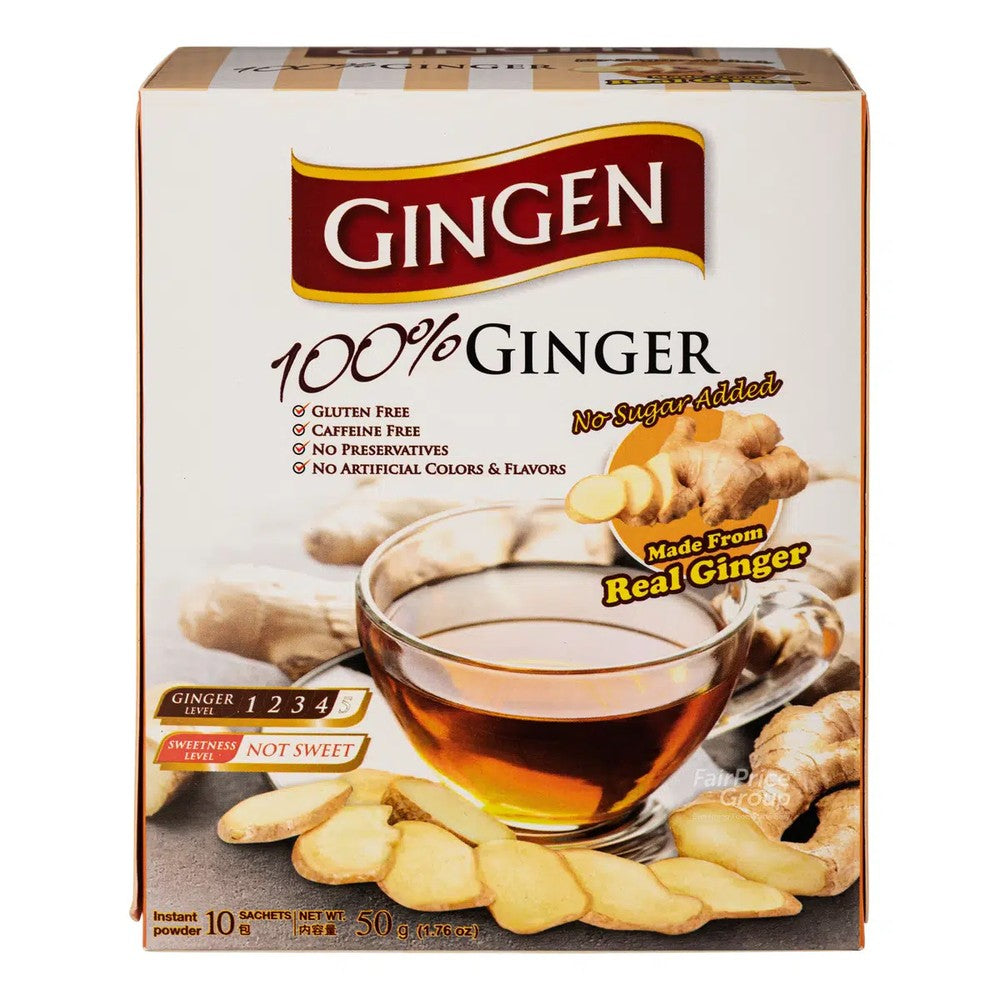Chá de Gengibre Instantâneo GINGEN 50g Sem Açúcar 10 Sachês