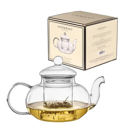 Chaleira de Vidro Borossilicato com Infusor Hauskraft 400ml