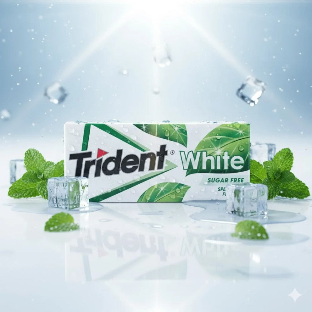 Chiclete Trident White Spearmint Sem Açúcar 14g