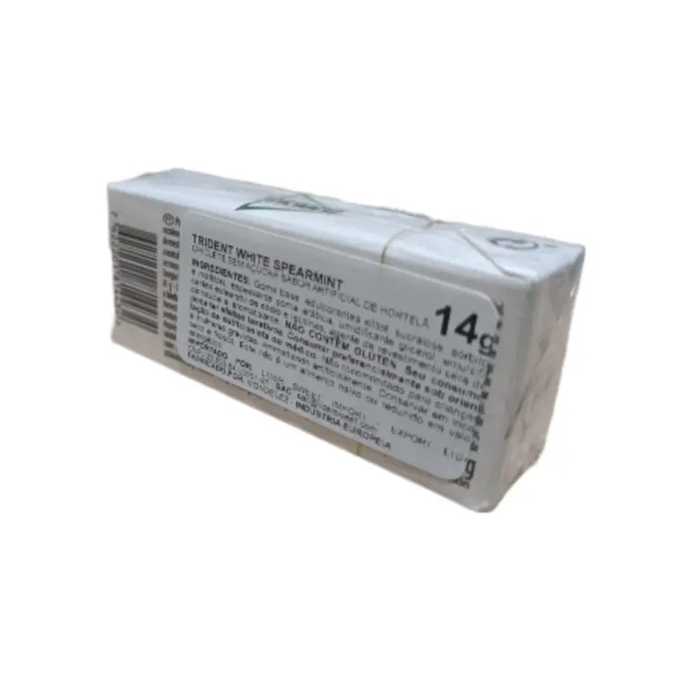 Chiclete Trident White Spearmint Sem Açúcar 14g