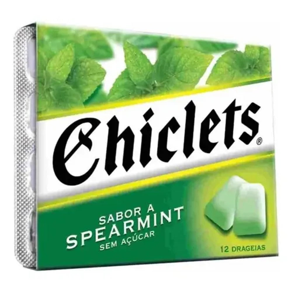 Chiclets Spearmint Sem Açúcar 16,8g Empório Daruma