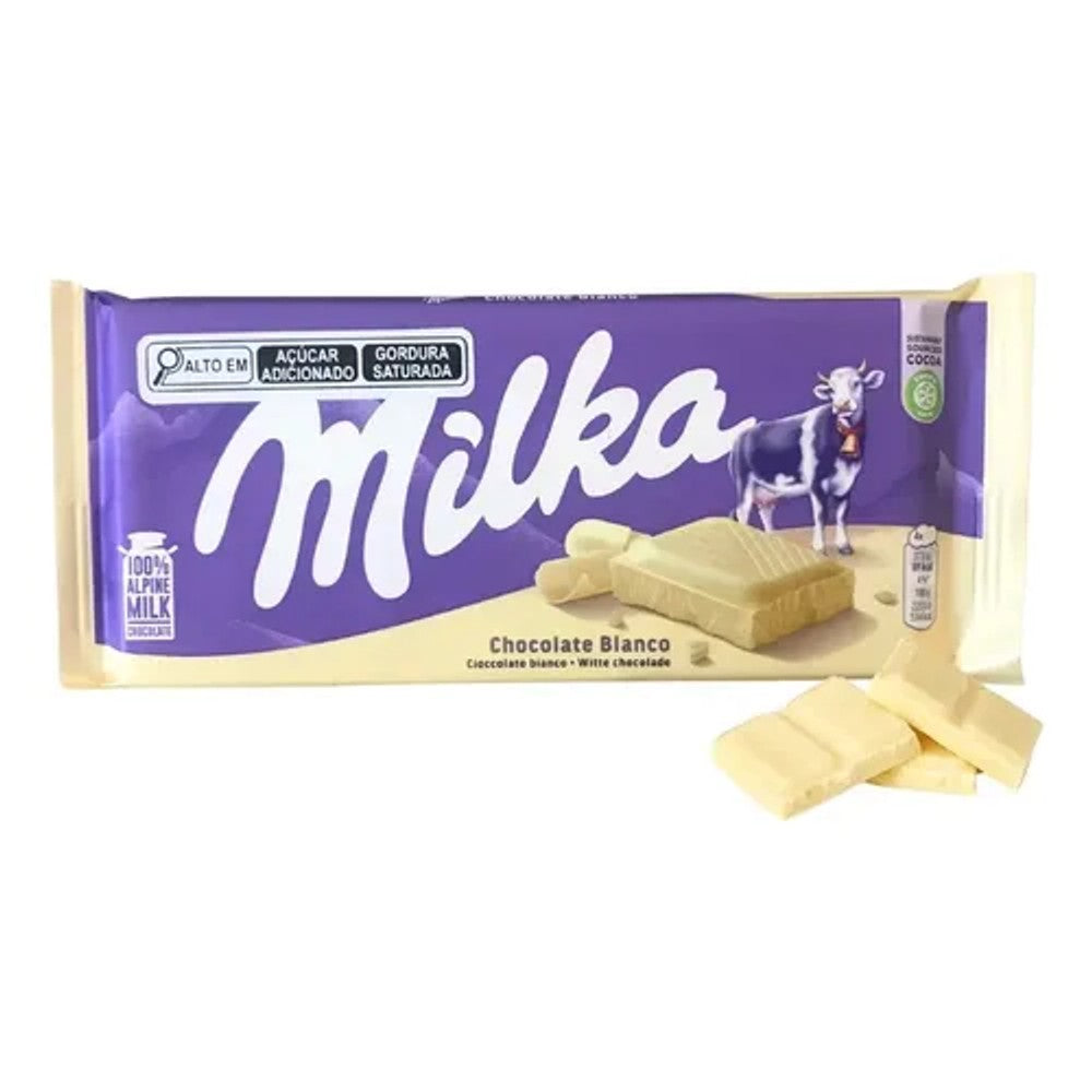 Chocolate Branco Milka Barra 100g