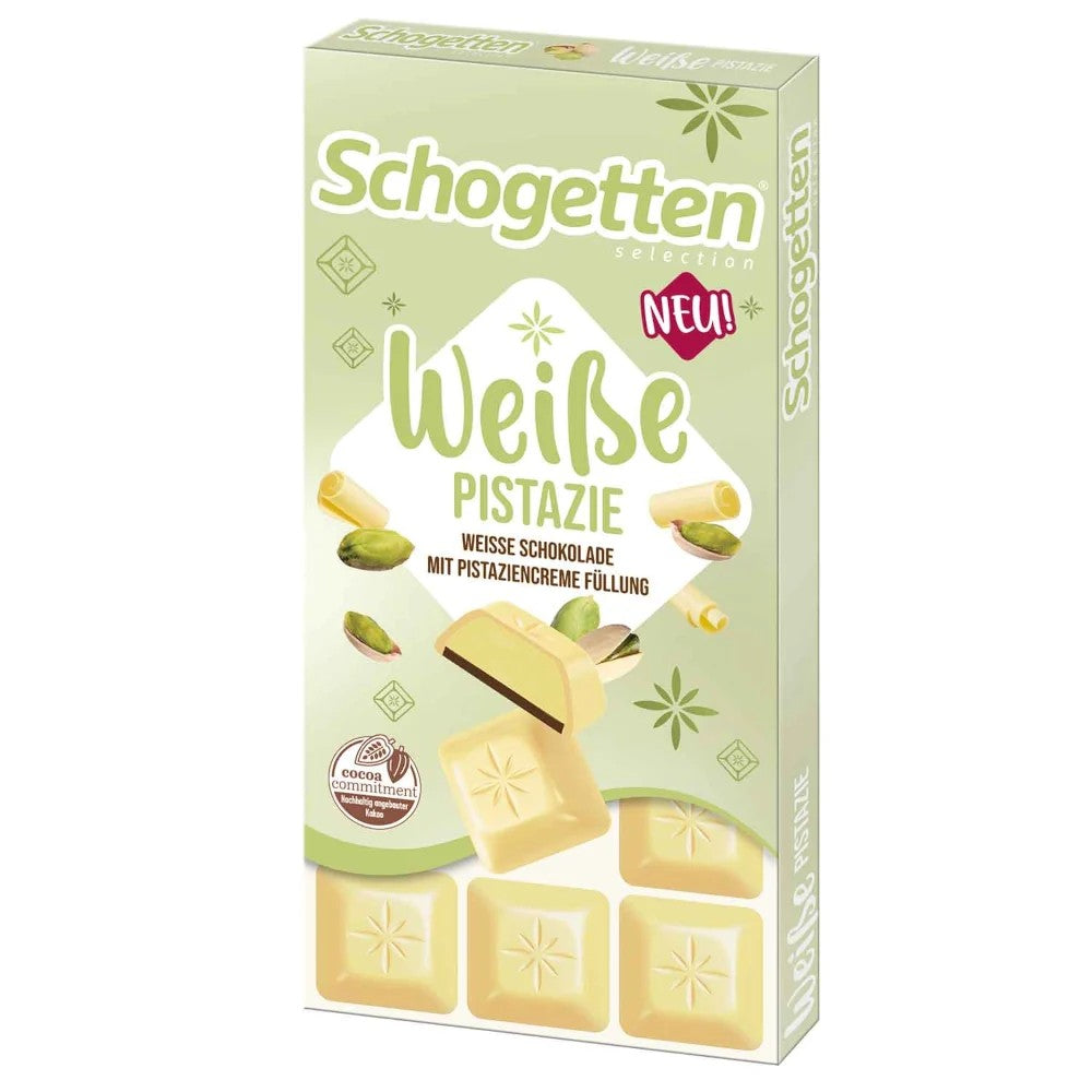 Chocolate Schogetten Gold Recheado com Pistache 100g