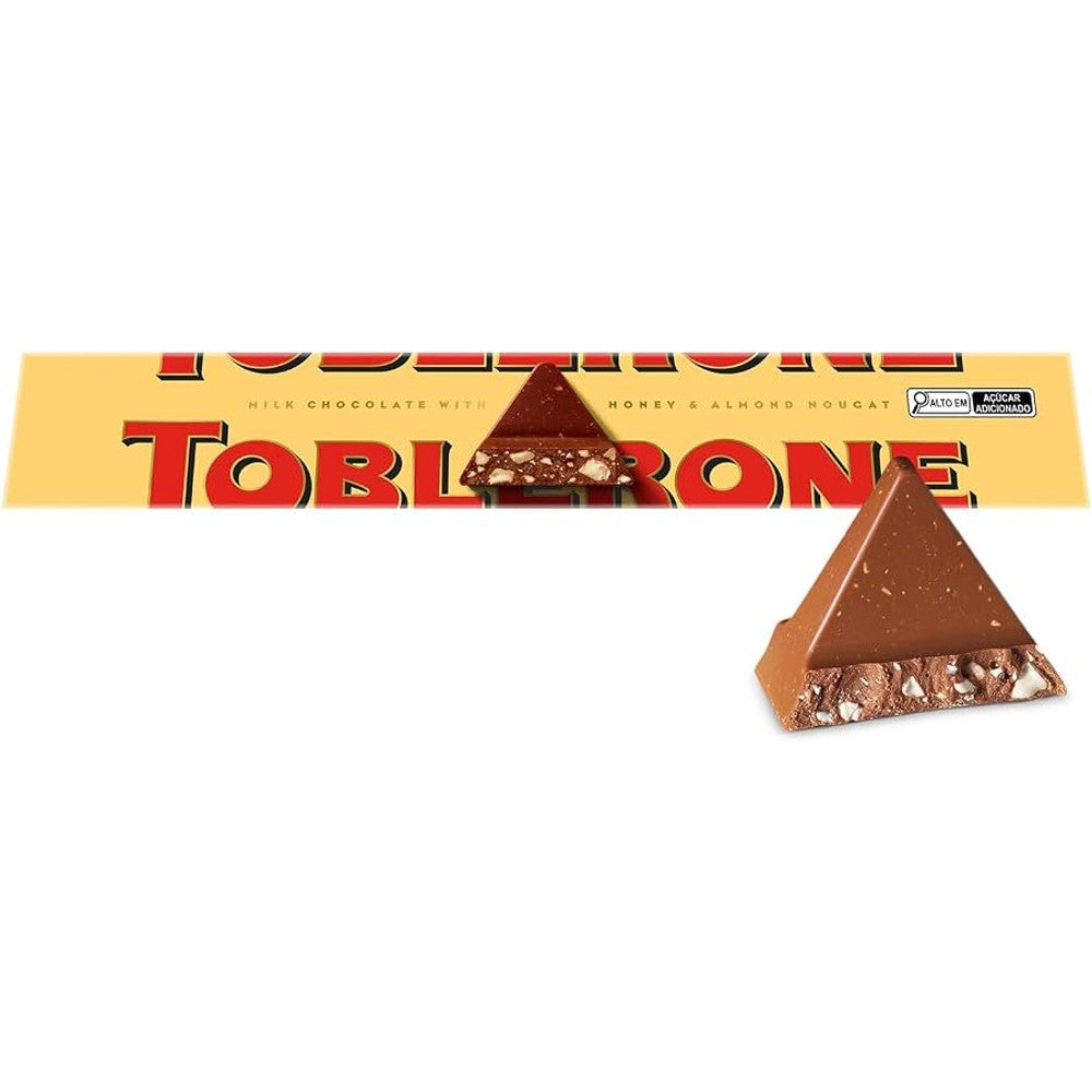 Chocolate Toblerone 50% Cacau com Mel e Nougat de Amêndoas 100g