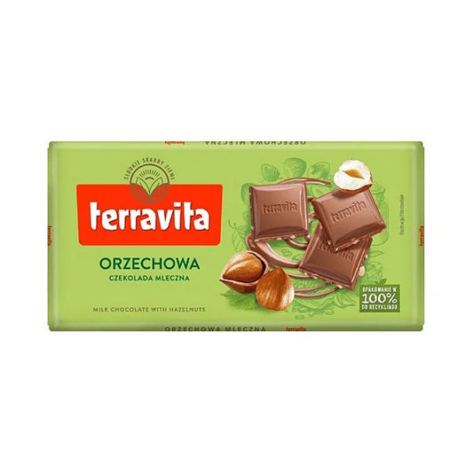 Chocolate ao Leite Terravita com Avelãs 100g