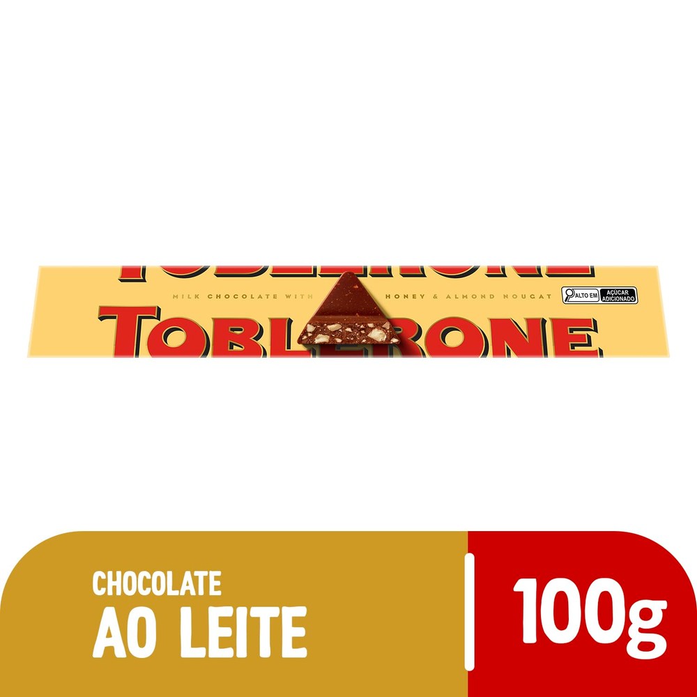 Chocolate ao Leite Toblerone com Mel e Nougat de Amêndoas 100g