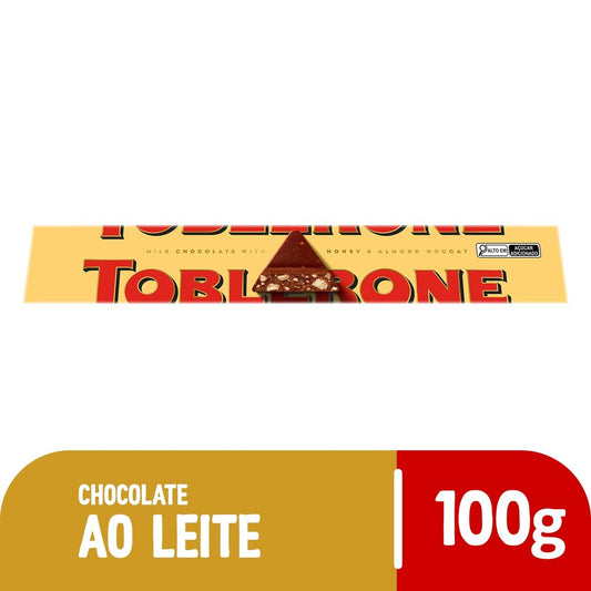 Chocolate ao Leite Toblerone com Mel e Nougat de Amêndoas 100g