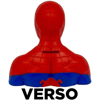 Cofre Spider-Man 3D Zona Criativa Vinil Vermelho 17x18cm