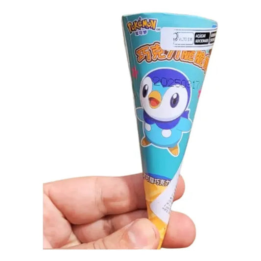 Cone Crocante Recheado com Chocolate Pokemon 80g