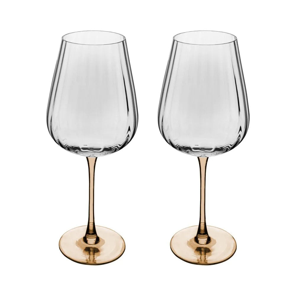 Conjunto 2 Taças de Champanhe Wolff Classic Vidro Âmbar 230ml