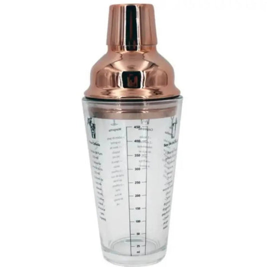 Coqueteleira Dynasty Open Bar em Vidro 450ml para Drinks e Coquetéis