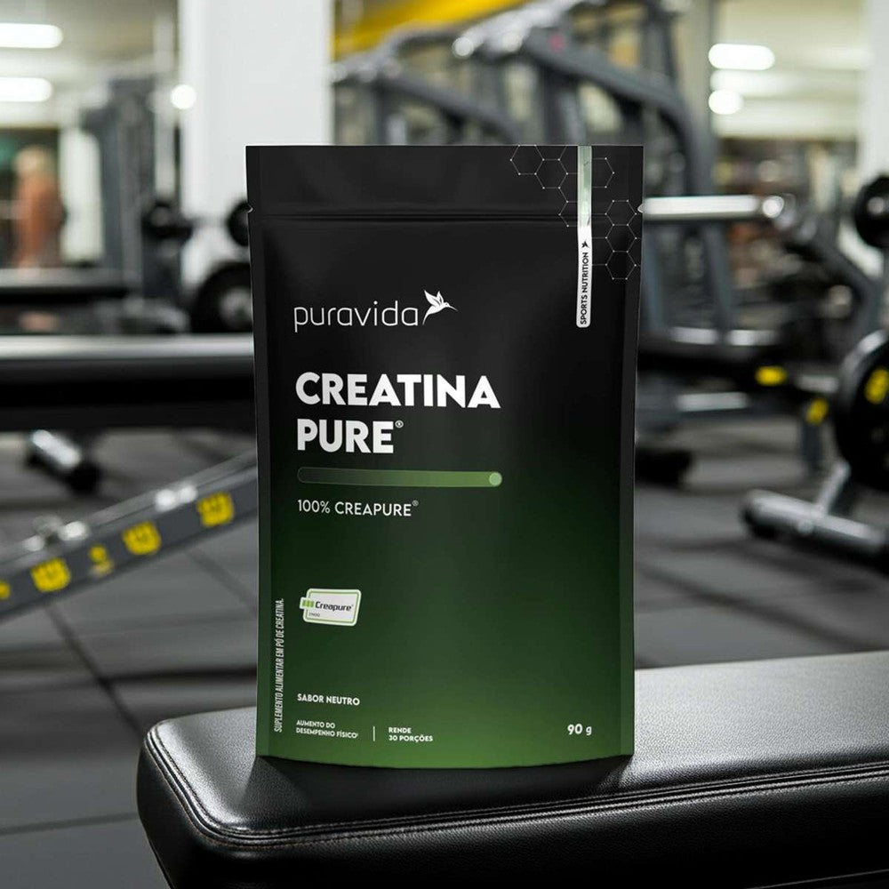 Creatina Pure Puravida 90g Vegana Sabor Neutro